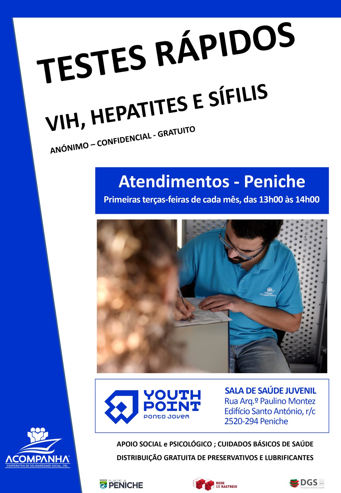 Youth Point – Ponto Jovem parceiro no rastreio de doenças sexualmente transmissíveis 