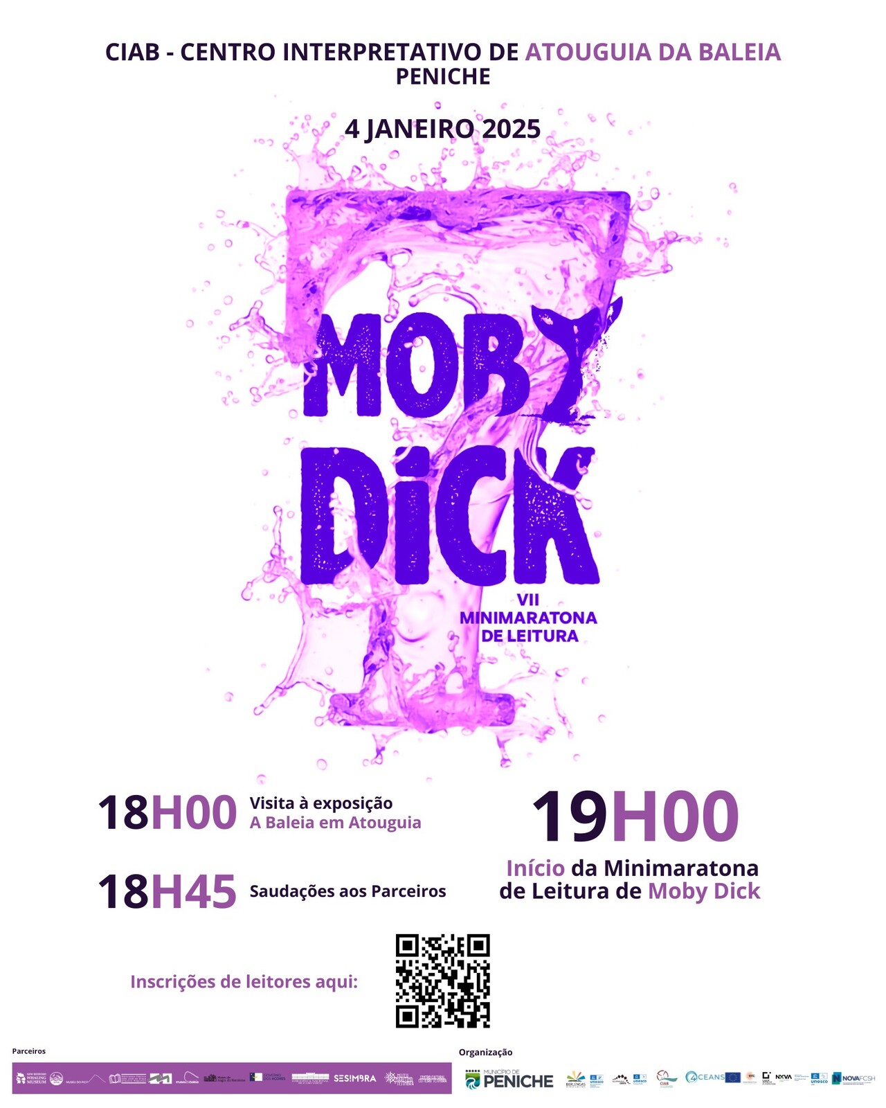 Centro Interpretativo de Atouguia da Baleia acolhe Minimaratona de Leitura de Moby Dick a 4 de ja...