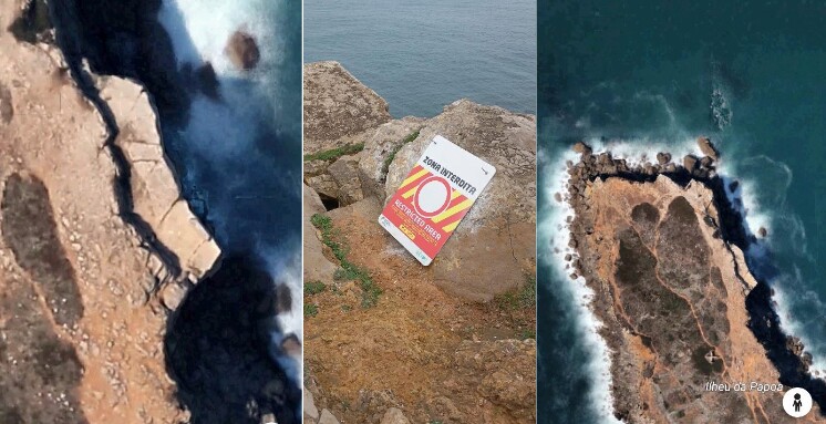 Interdição / Segurança na Orla Costeira – Perigo Queda de Arriba – Península da Papôa