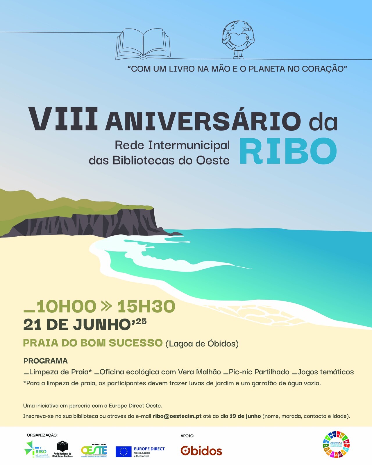 VIII Aniversário da RIBO - Vamos celebrar com ação!