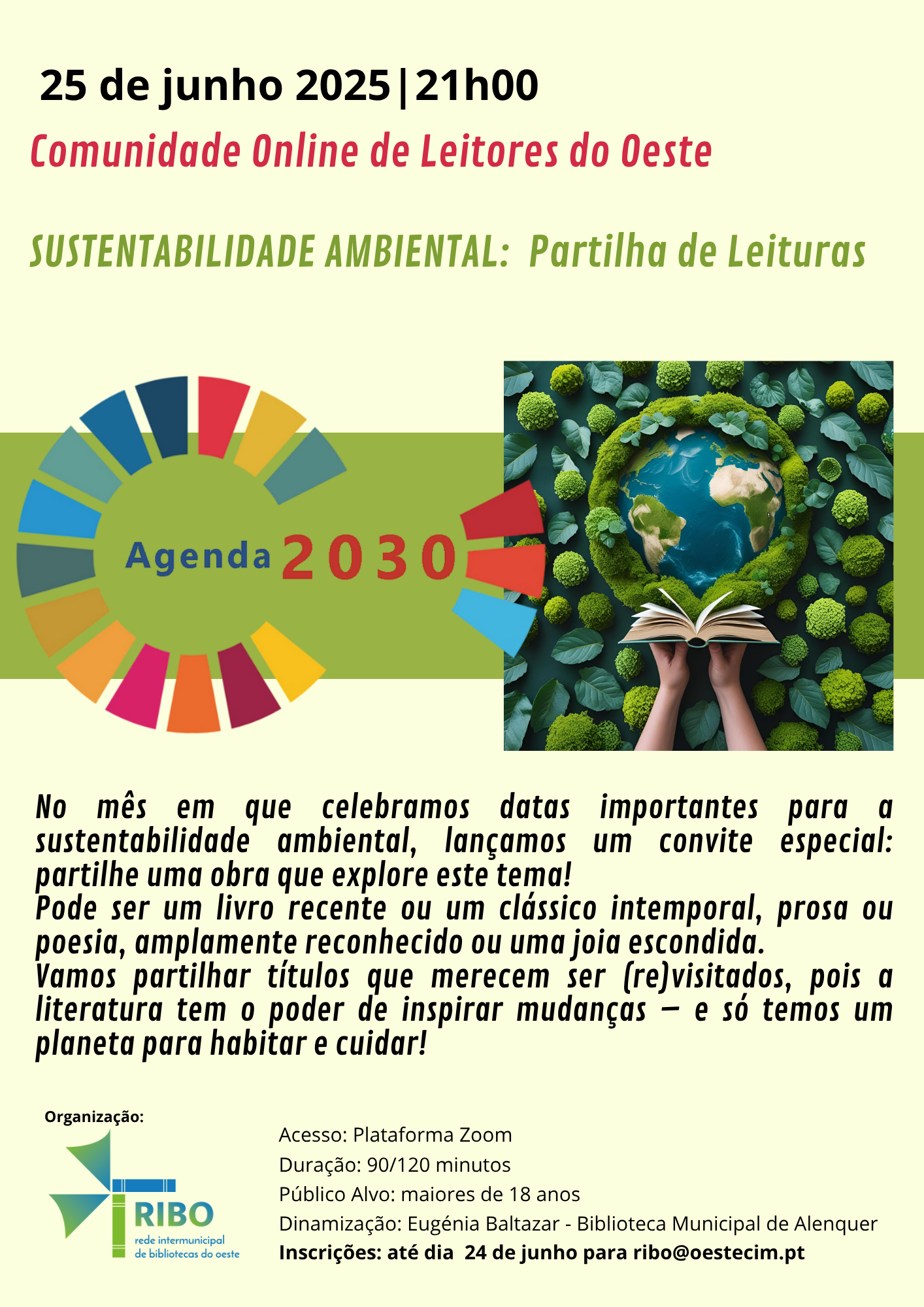 Comunidade online de Leitores do Oeste | 25 de junho