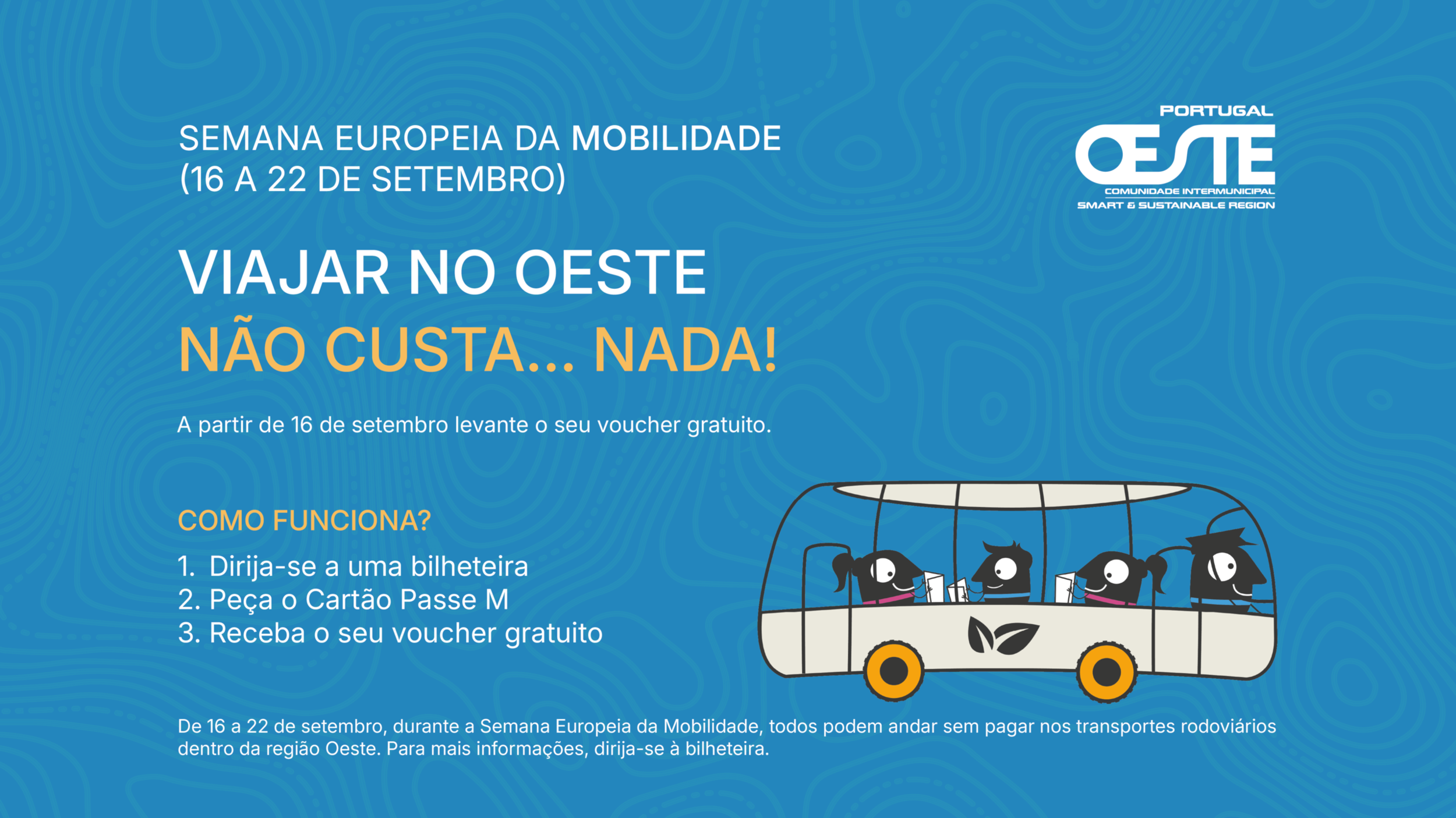 OesteCIM lança viagens gratuitas para todos durante a Semana Europeia da Mobilidade