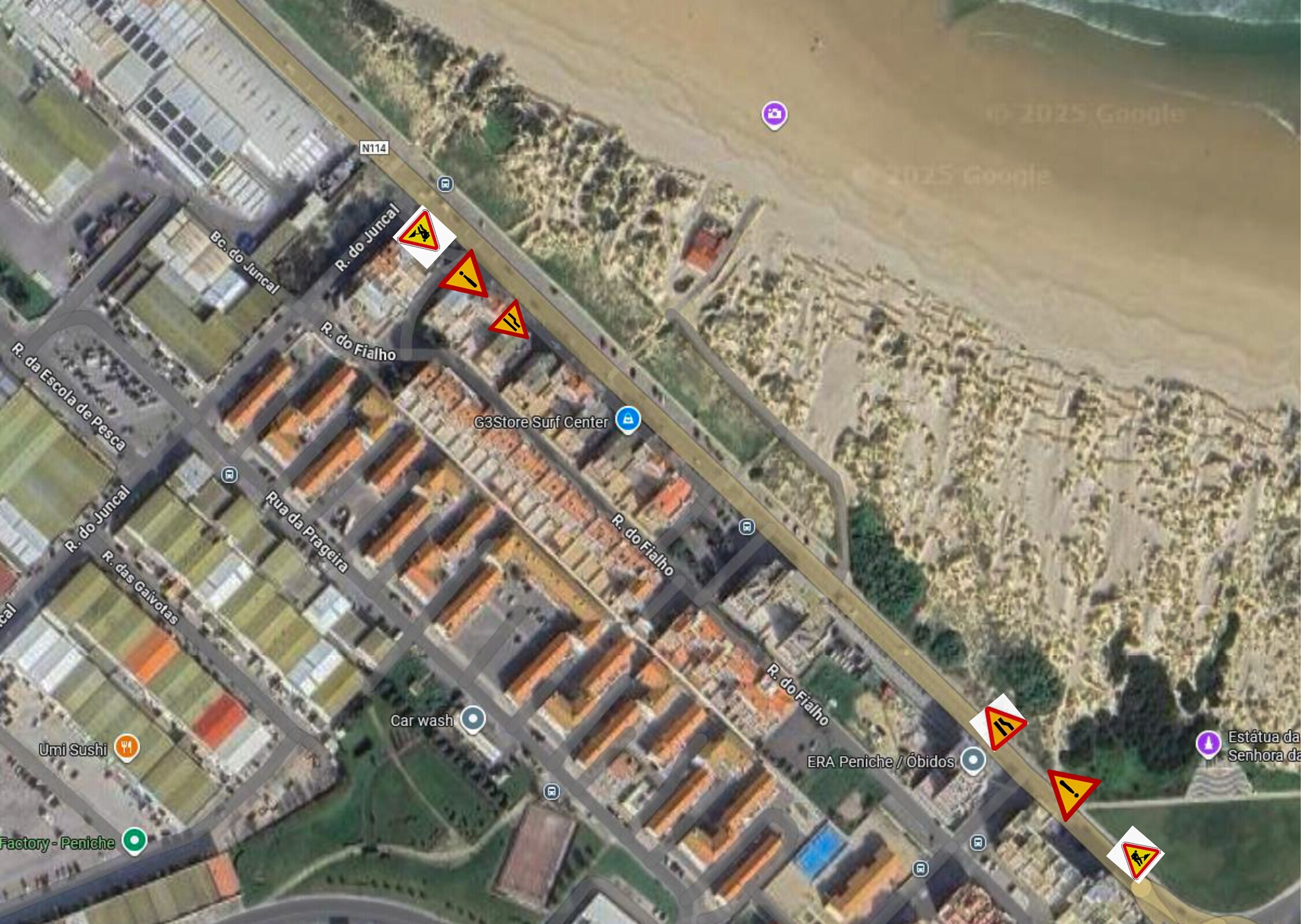 SMAS - Estreitamento de via na Av. Monsenhor Bastos - Freguesia de Peniche