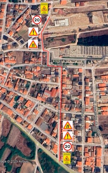 SMAS - Trabalhos na via pública na Rua do Talefé, Travessa das Andorinhas e Rua Dom Dinis - Fregu...