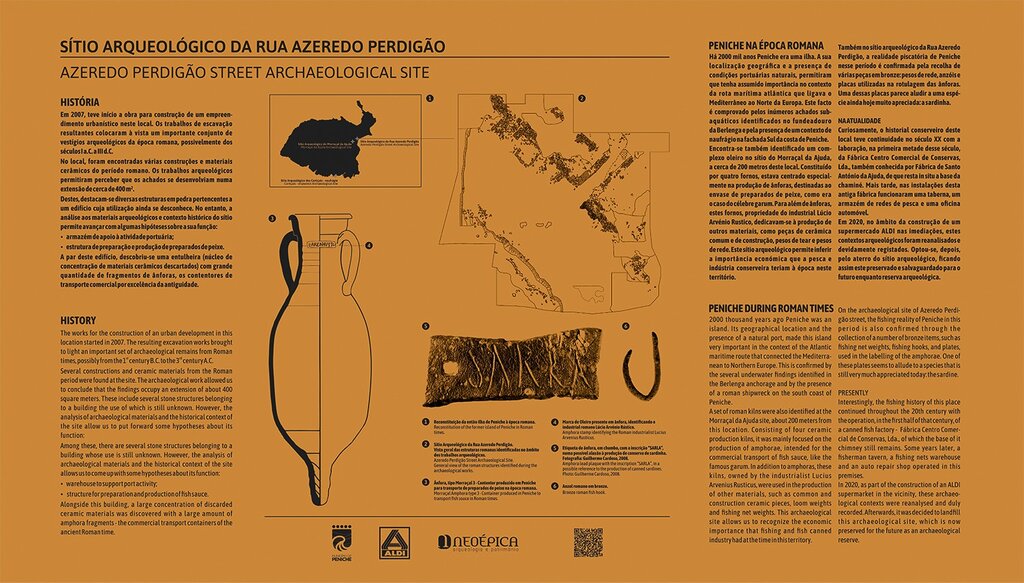 Mesa Interpretativa - S&iacute;tio Arqueol&oacute;gico da Rua Azeredo Perdig&atilde;o