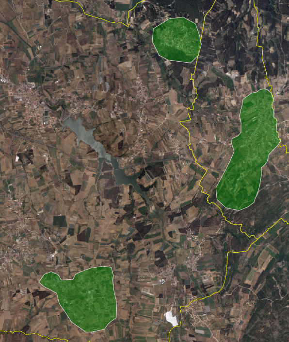 Figura 8 - Circuito 5 - &Aacute;rea geogr&aacute;fica: Alto Ver&iacute;ssimo, Bufarda, Serra d&rsquo;El Rei, Casais de Mestre Mendo &ndash; Ortofotomapa