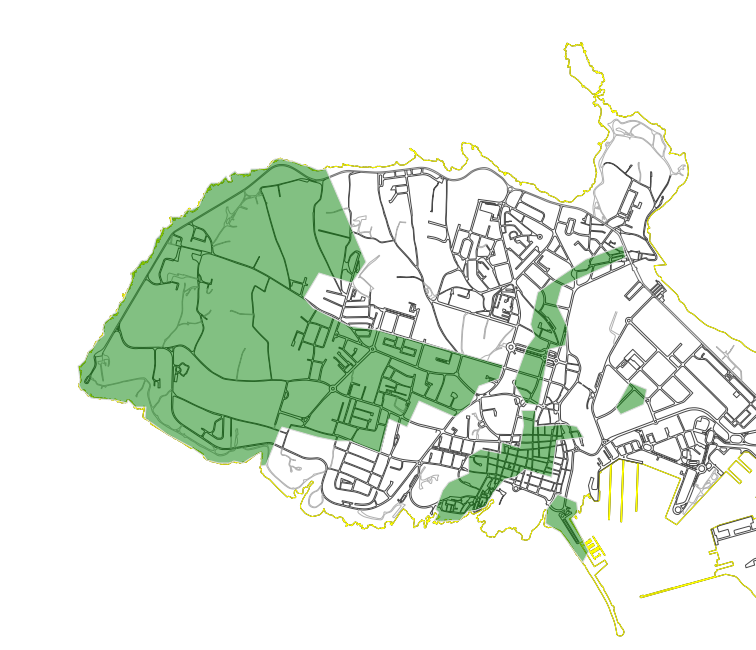 Figura 11 - Circuito 7 - &Aacute;rea geogr&aacute;fica &ndash; malha urbana