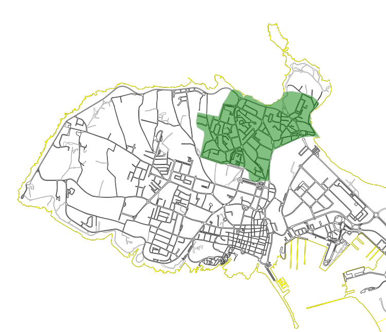 Figura 13 - Circuito 8 - &Aacute;rea geogr&aacute;fica &ndash; malha urbana